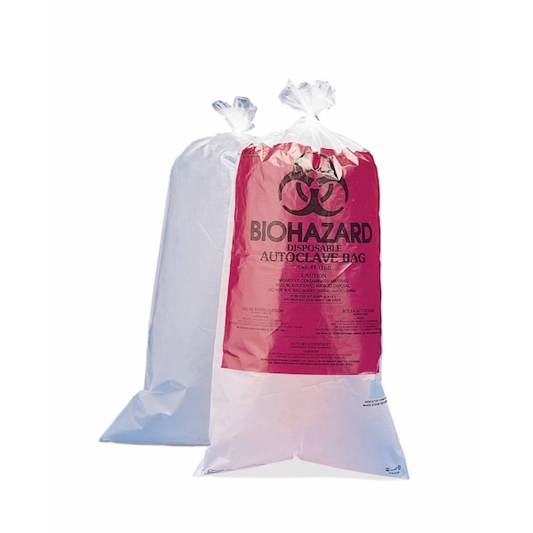 Bel-Art Autoclavable BioHazard Bags, 24x30, 100/pk, 100PK F13161-0009 - main